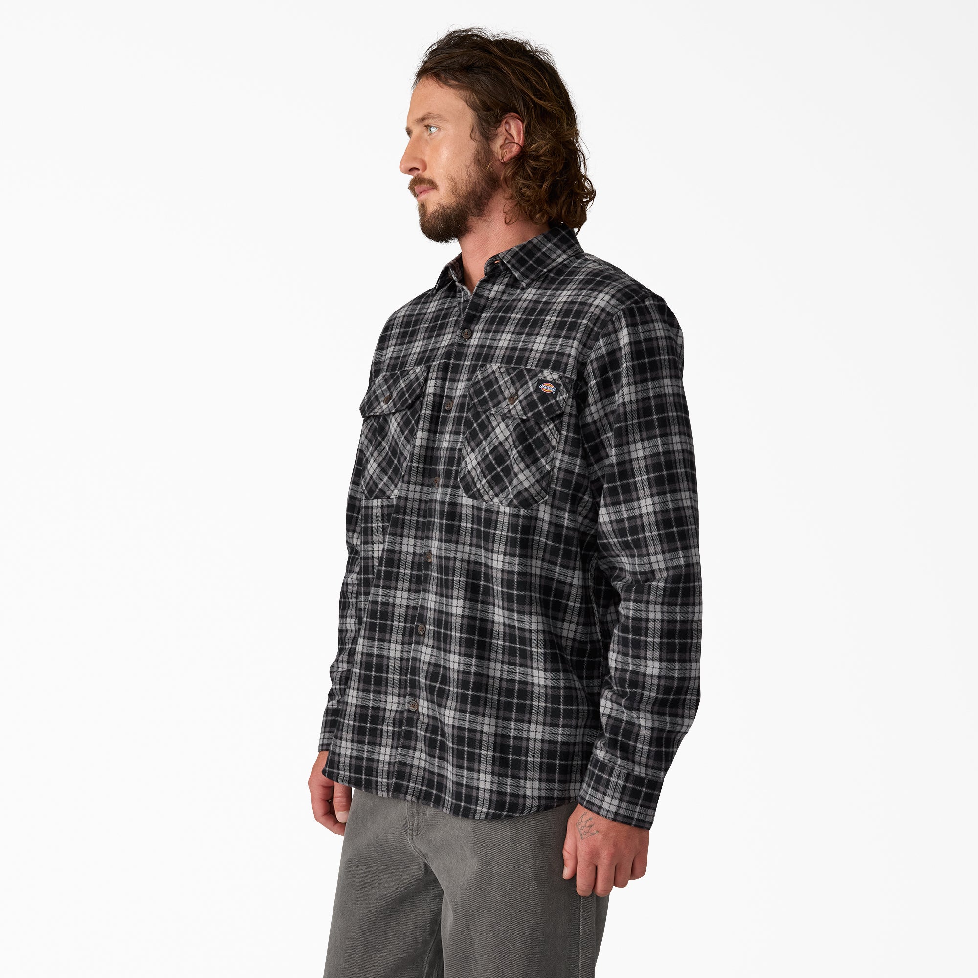 Long Sleeve Flannel Work Shirt For Men | Dickies