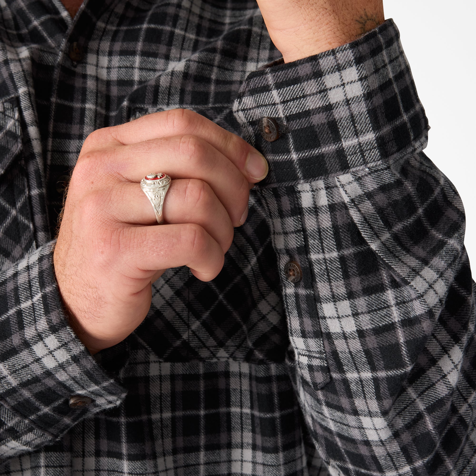 Long Sleeve Flannel Work Shirt For Men | Dickies