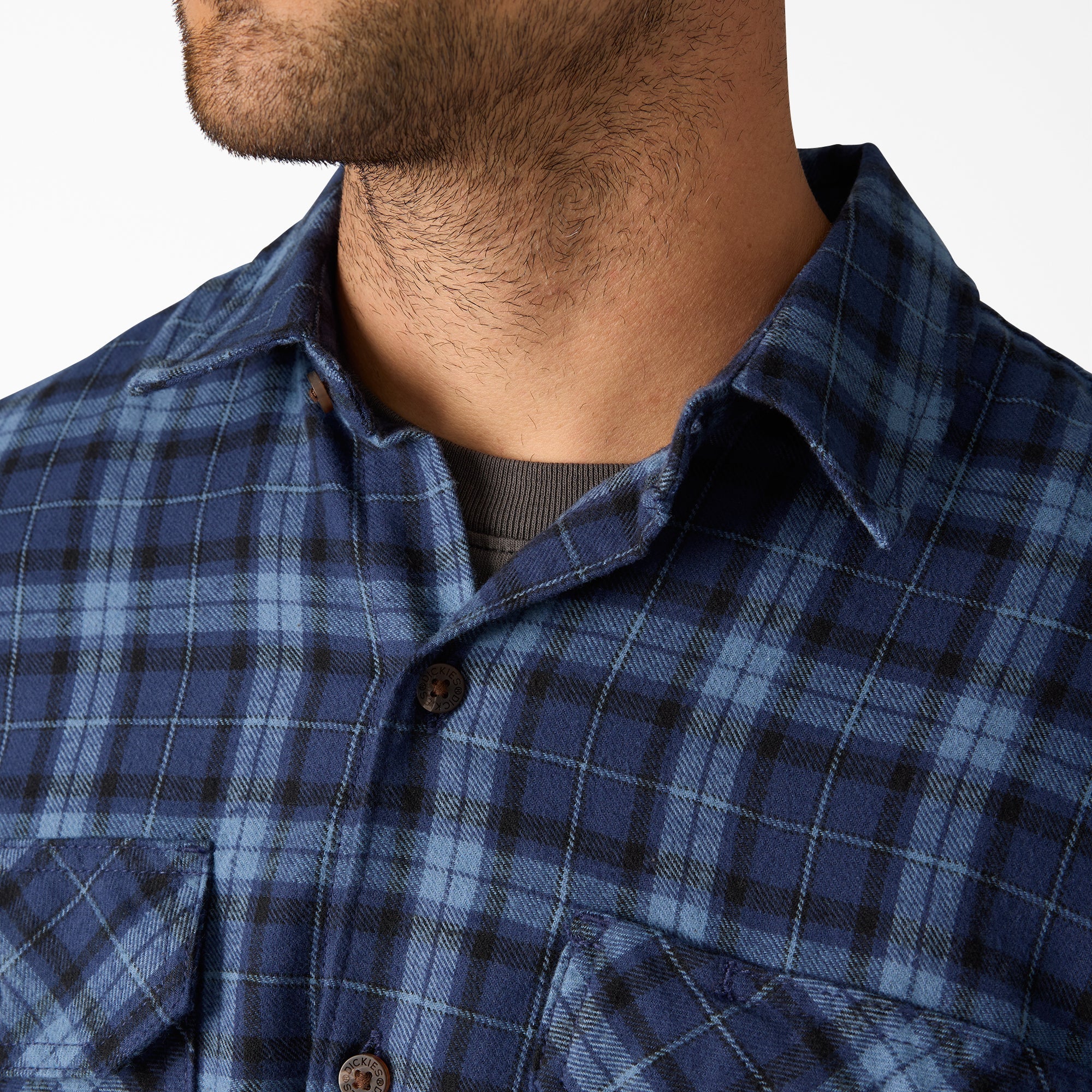 Long Sleeve Flannel Work Shirt For Men|Sale | Dickies