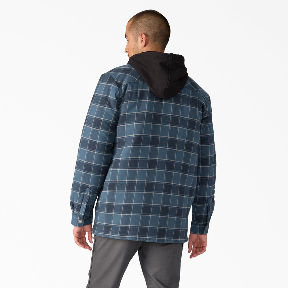Water Repellent Flannel Hooded Shirt Jacket For Men | Dickies