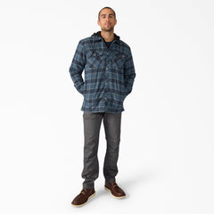Water Repellent Flannel Hooded Shirt Jacket For Men | Dickies