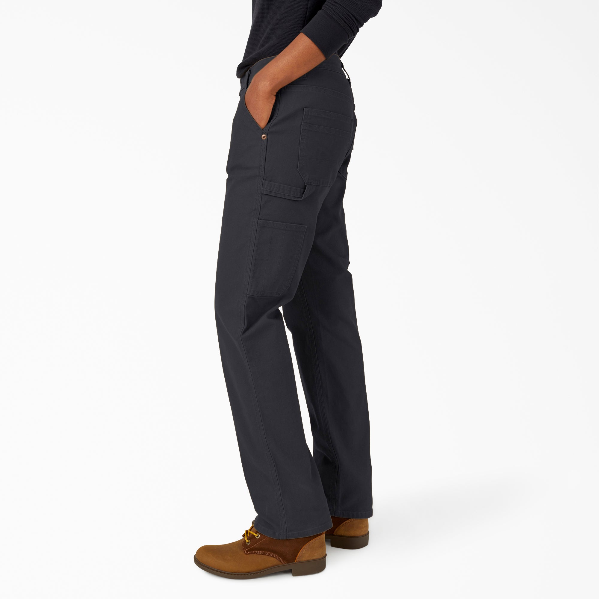 Women's FLEX Relaxed Straight Fit Duck Carpenter Pants For Women | Dickies