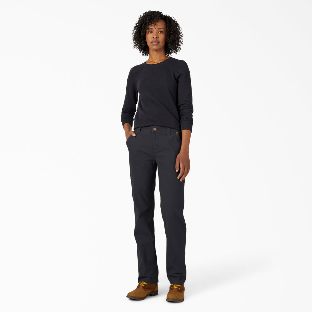 Women's FLEX Relaxed Straight Fit Duck Carpenter Pants For Women | Dickies