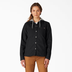 Women's Duck Hooded Shirt Jacket For Women | Dickies