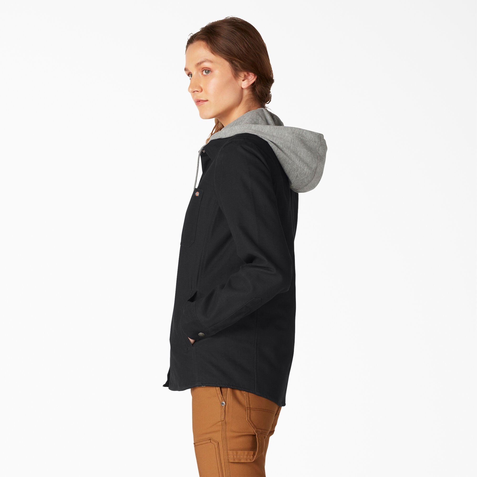Women's Duck Hooded Shirt Jacket For Women | Dickies
