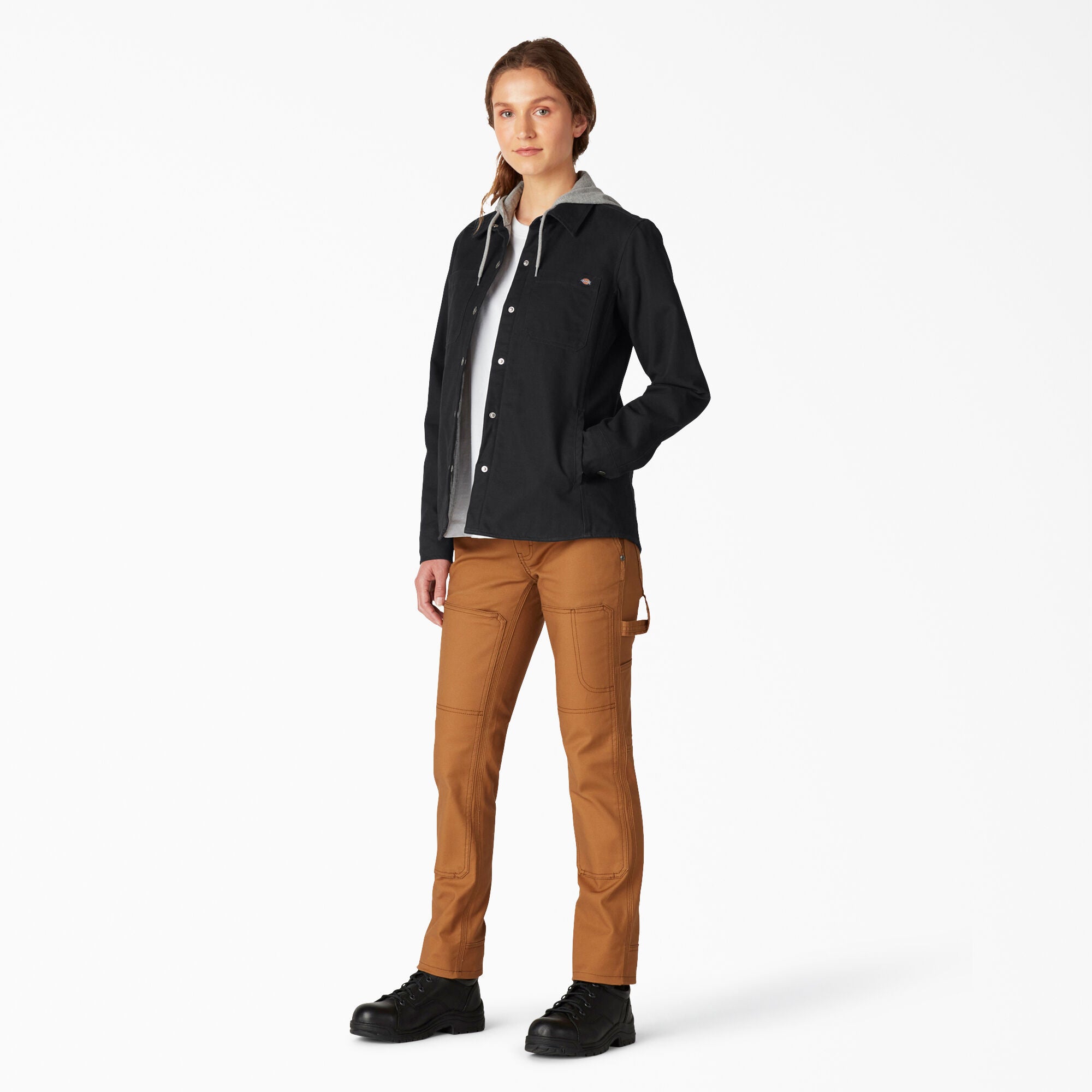 Women's Duck Hooded Shirt Jacket For Women | Dickies