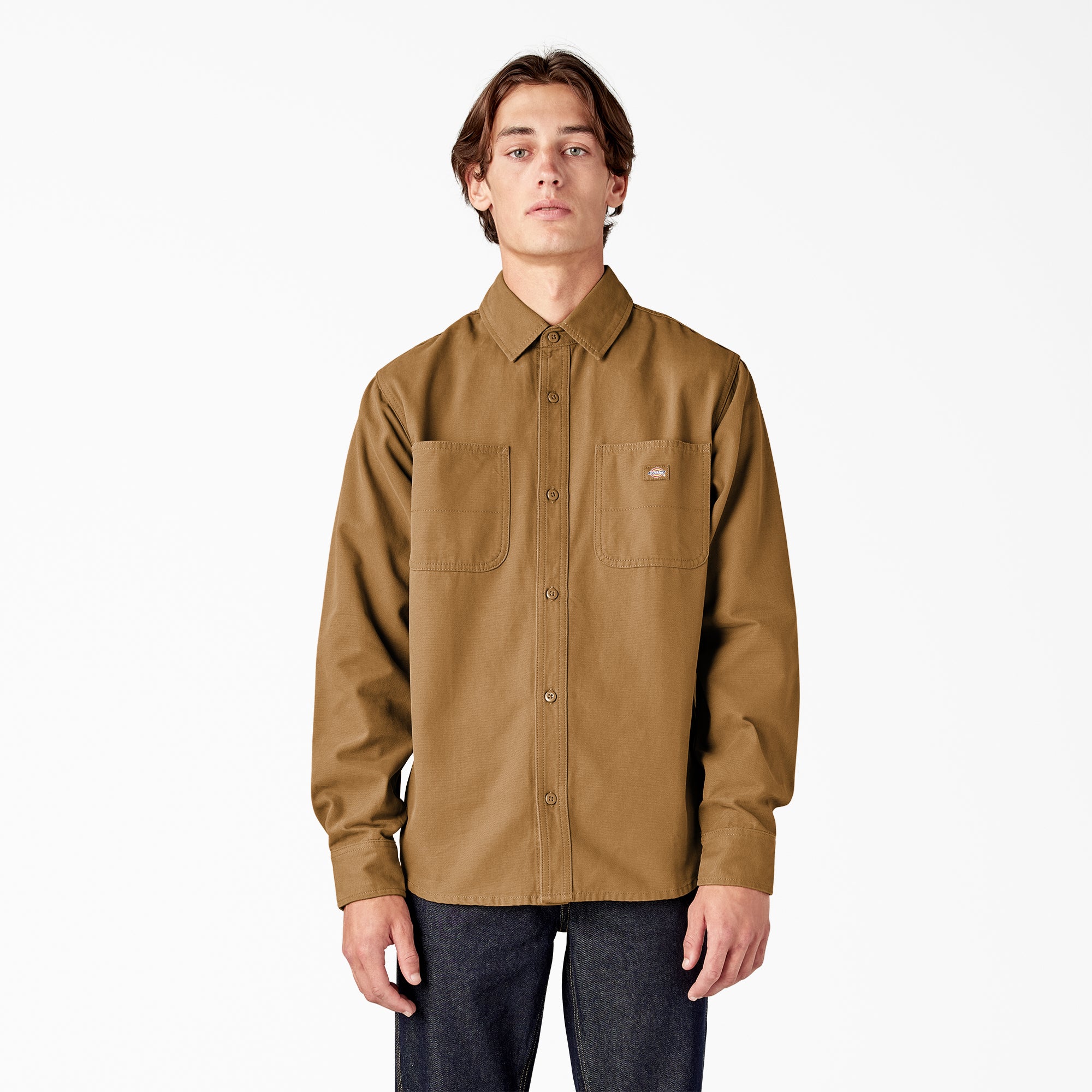 Duck Canvas Long Sleeve Utility Shirt For Sale | Dickies