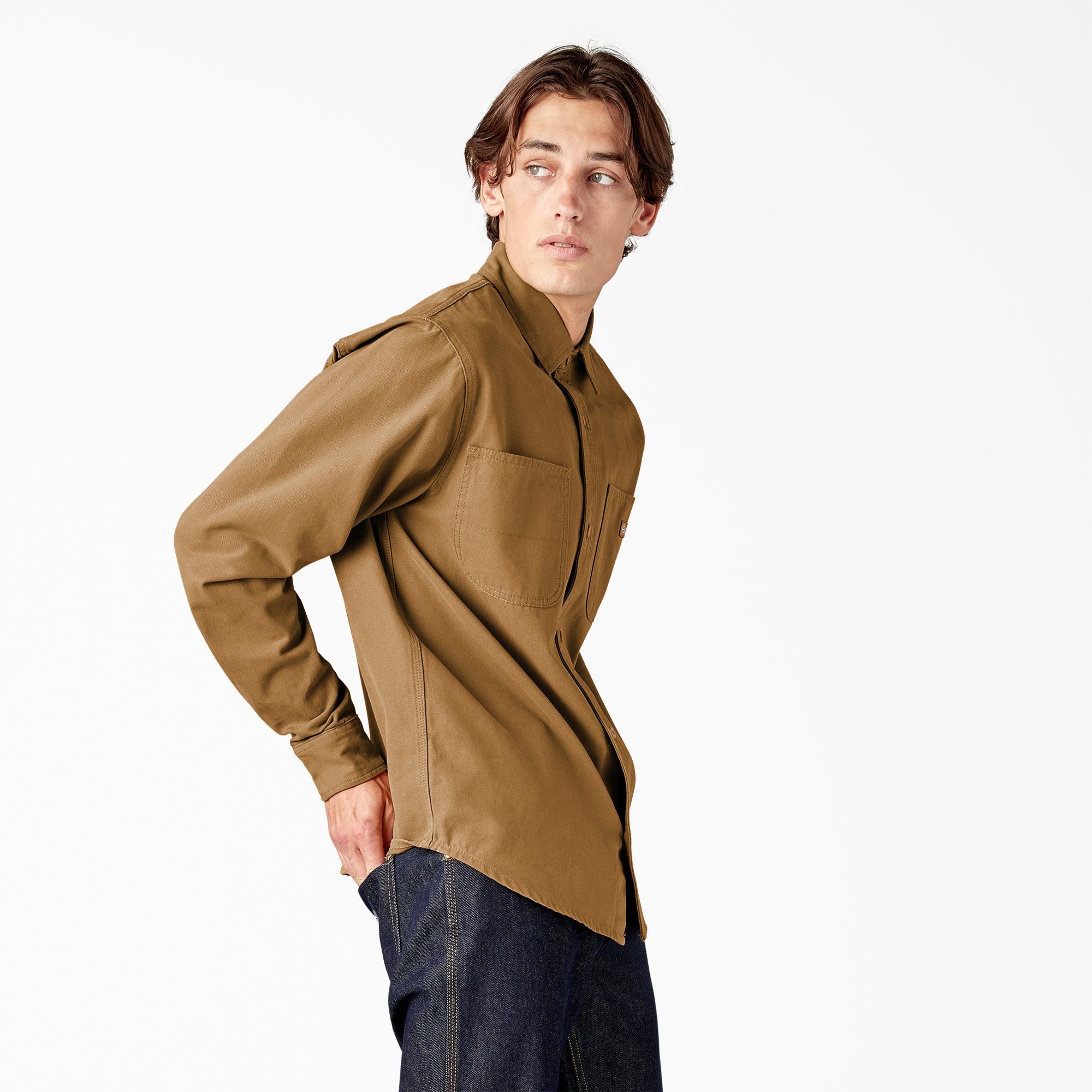 Duck Canvas Long Sleeve Utility Shirt For Sale | Dickies