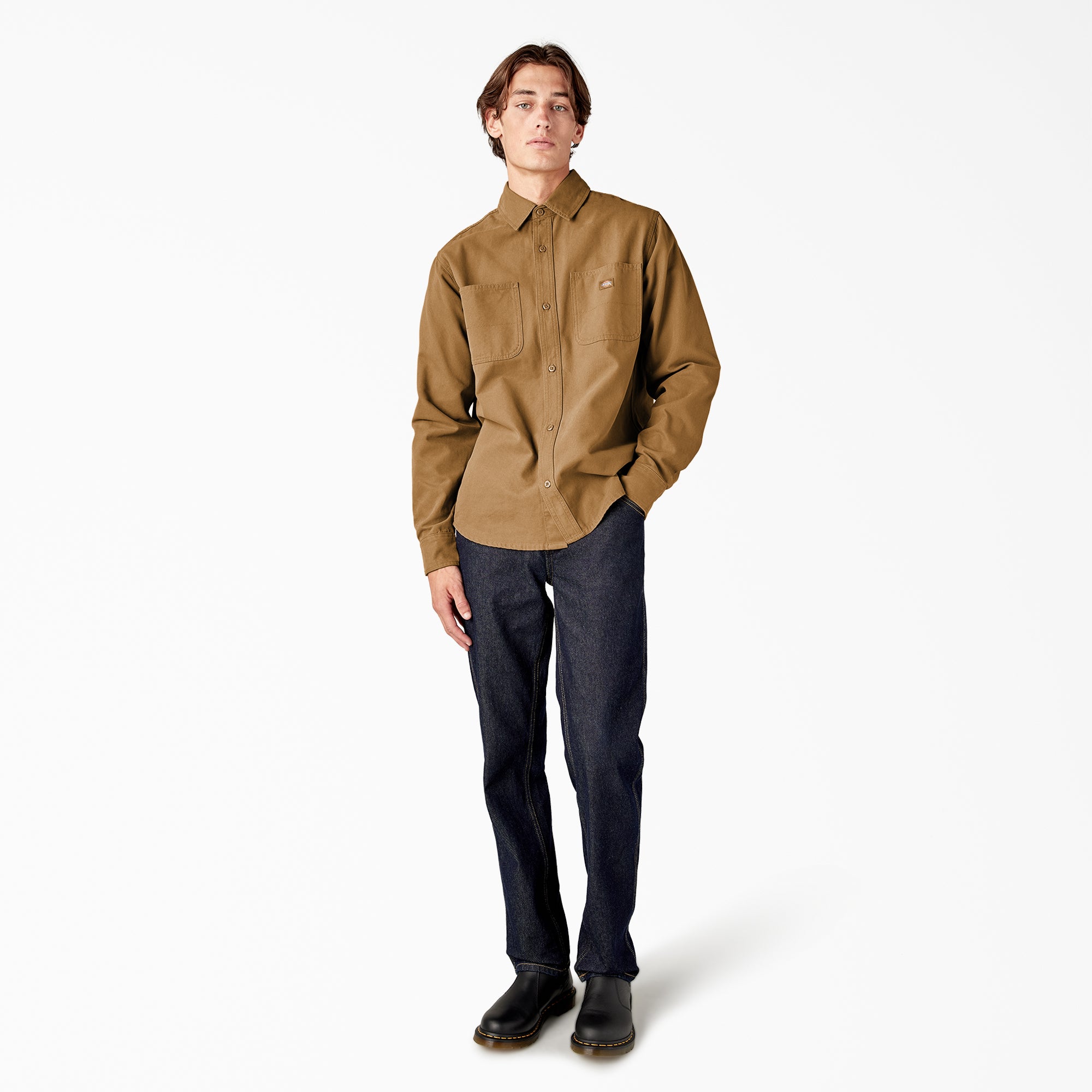 Duck Canvas Long Sleeve Utility Shirt For Sale | Dickies