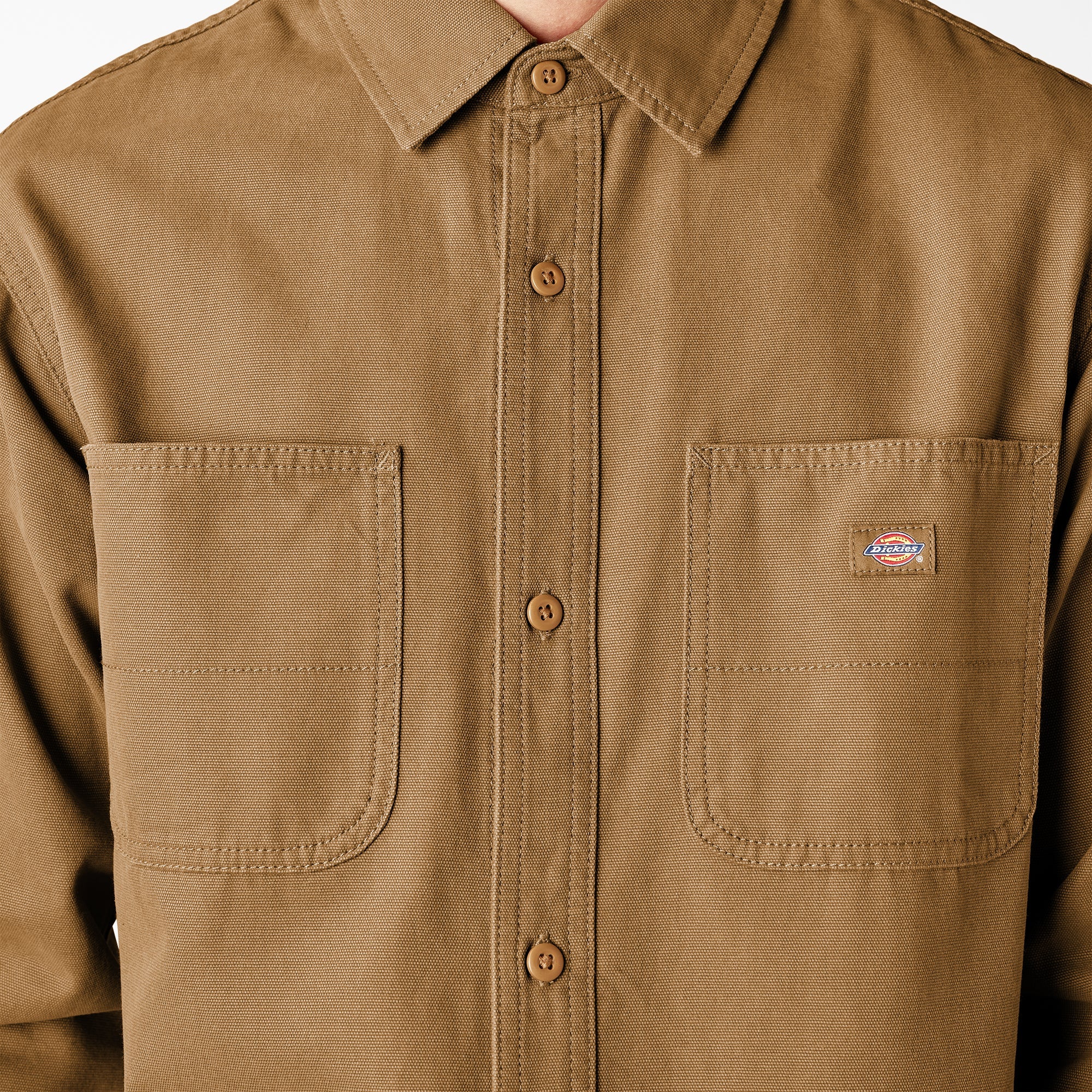 Duck Canvas Long Sleeve Utility Shirt For Sale | Dickies