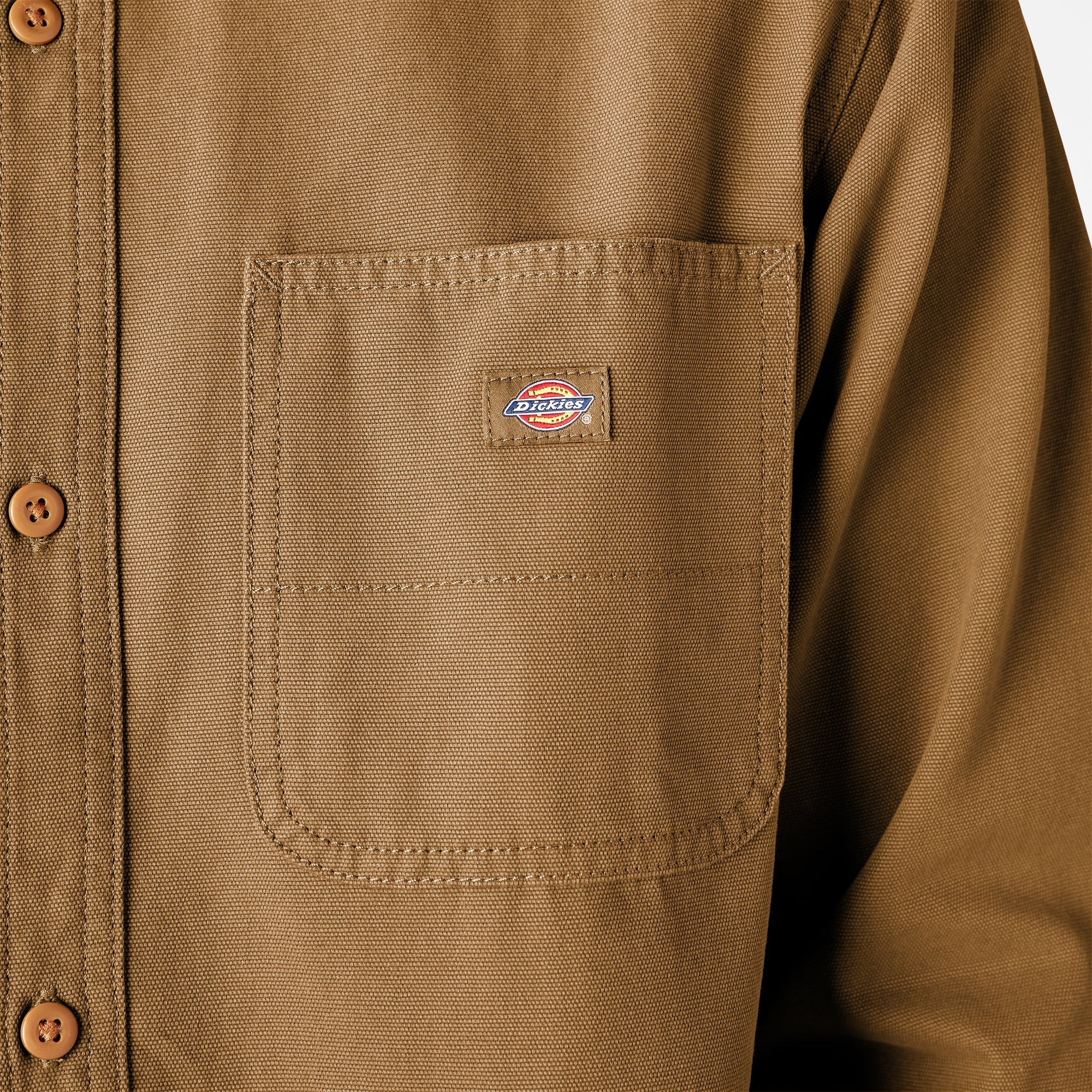 Duck Canvas Long Sleeve Utility Shirt For Sale | Dickies