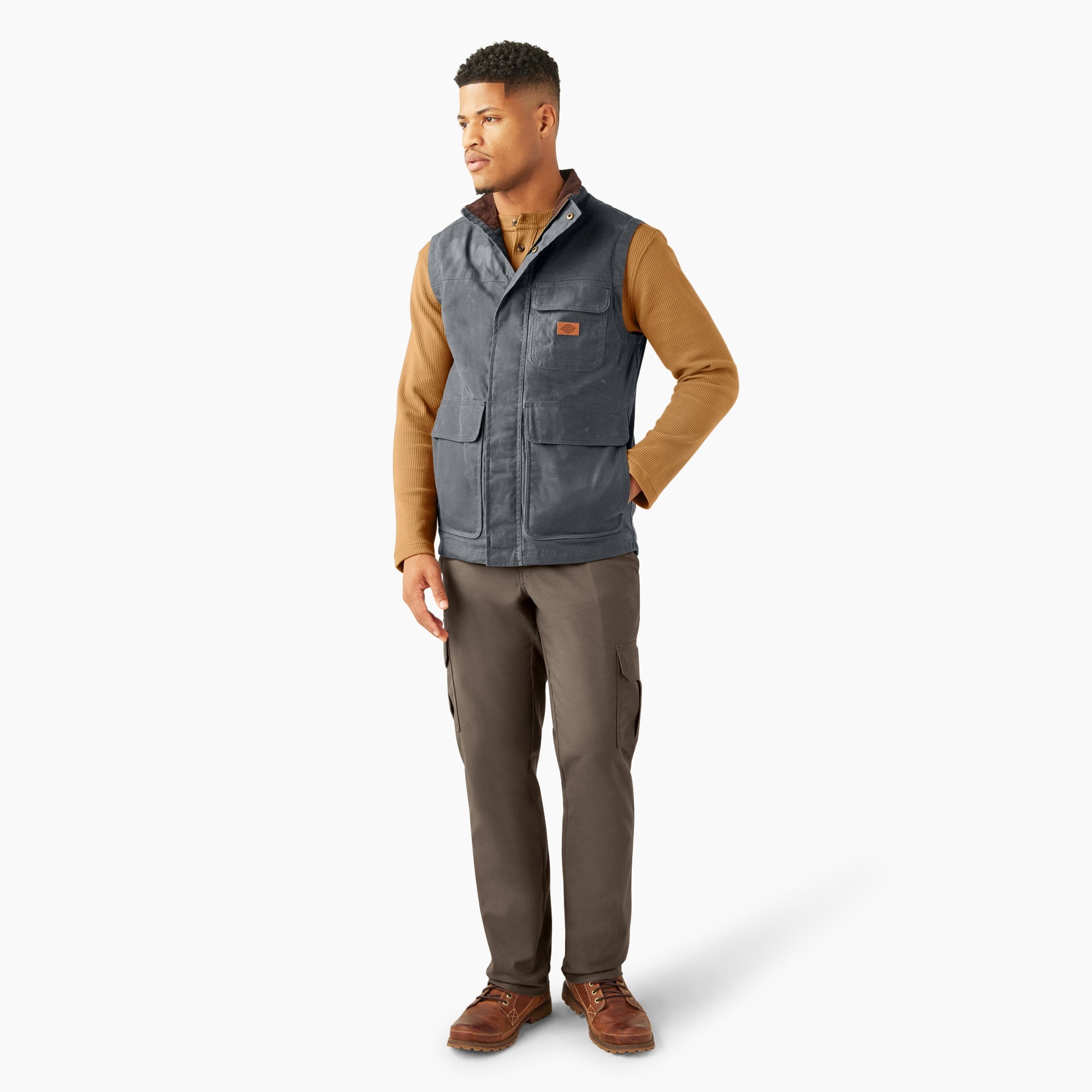 Fully Waxed Canvas Vest For Men | Dickies