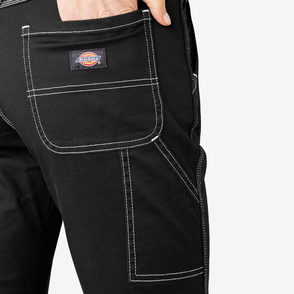 Women's Slim Straight Fit Roll Hem Carpenter Pants For Women | Dickies