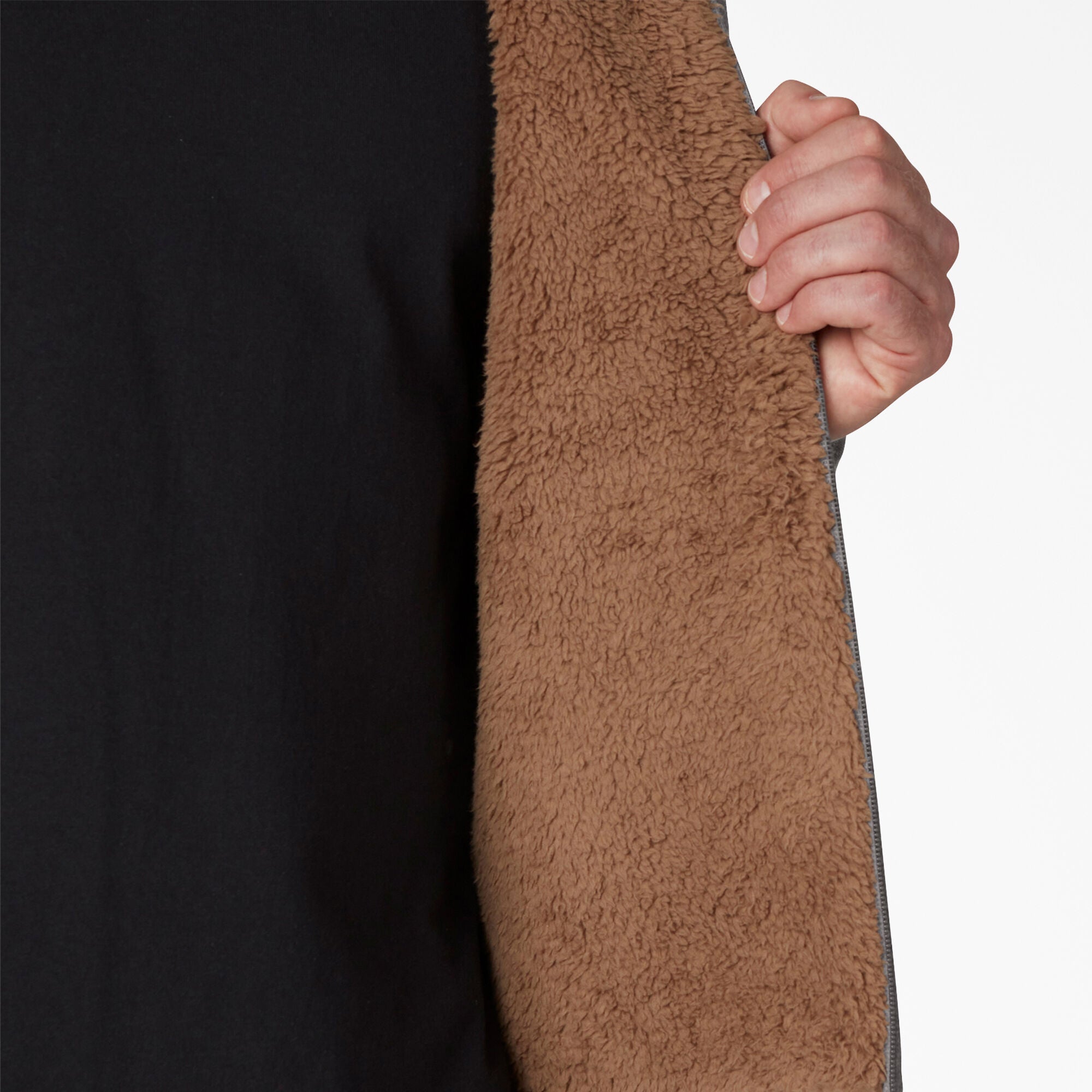 High Pile Fleece Lined Full Zip Hoodie For Men|Sale | Dickies