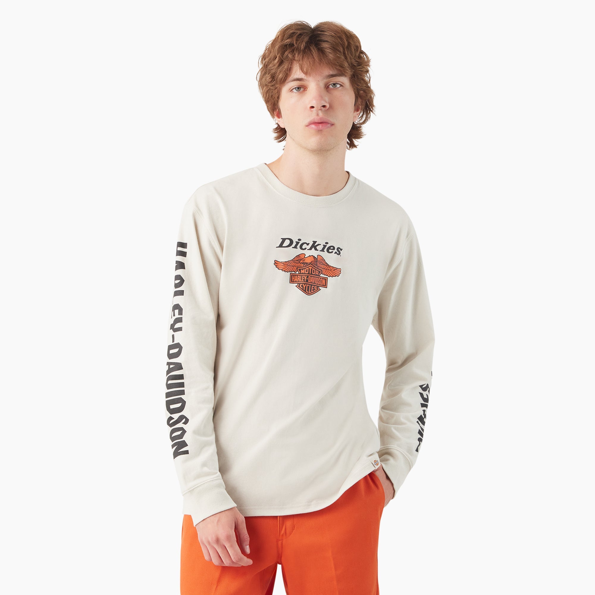 Dickies x Harley-Davidson Heavyweight Long Sleeve Eagle Tee For Men | Dickies