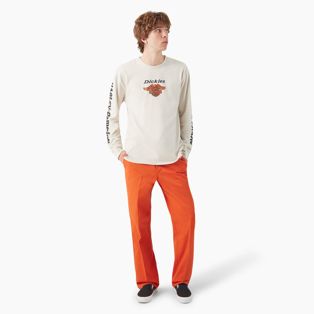 Dickies x Harley-Davidson Heavyweight Long Sleeve Eagle Tee For Men | Dickies