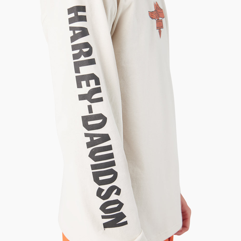 Dickies x Harley-Davidson Heavyweight Long Sleeve Eagle Tee For Men | Dickies