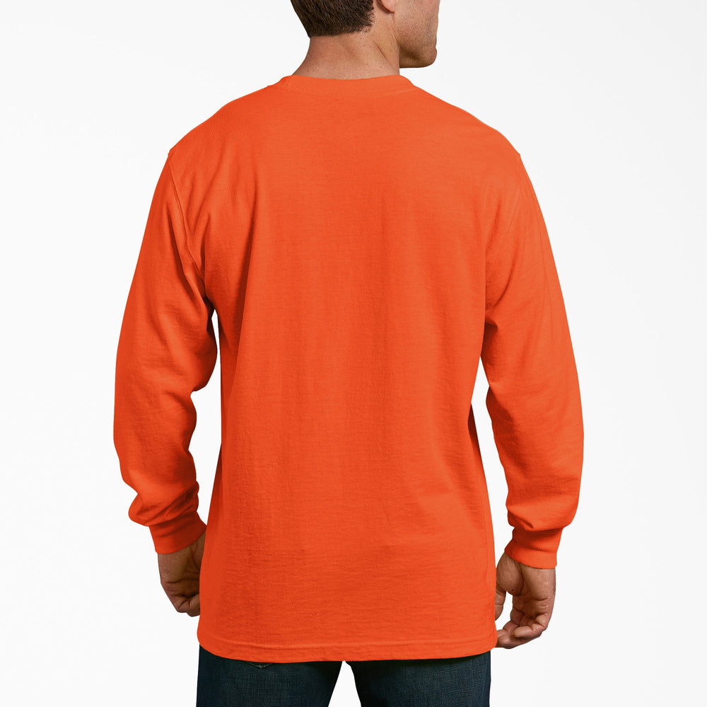 Heavyweight Neon Long Sleeve Pocket T-Shirt For Men | Dickies