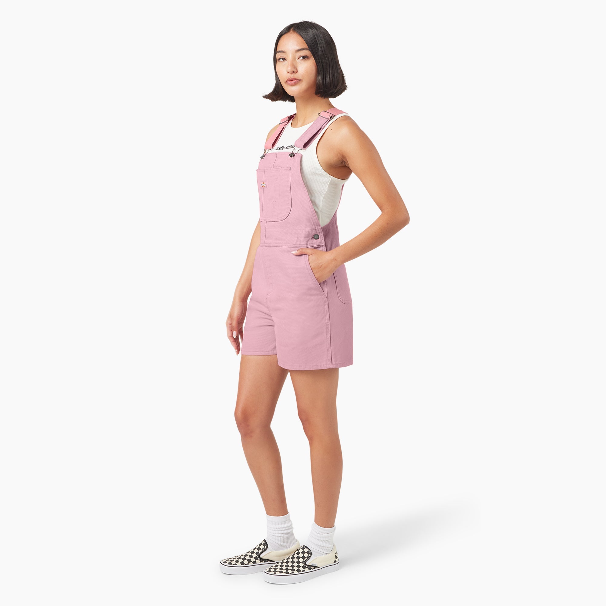 Women's Duck Canvas Bib Shortalls, 4" For Sale | Dickies