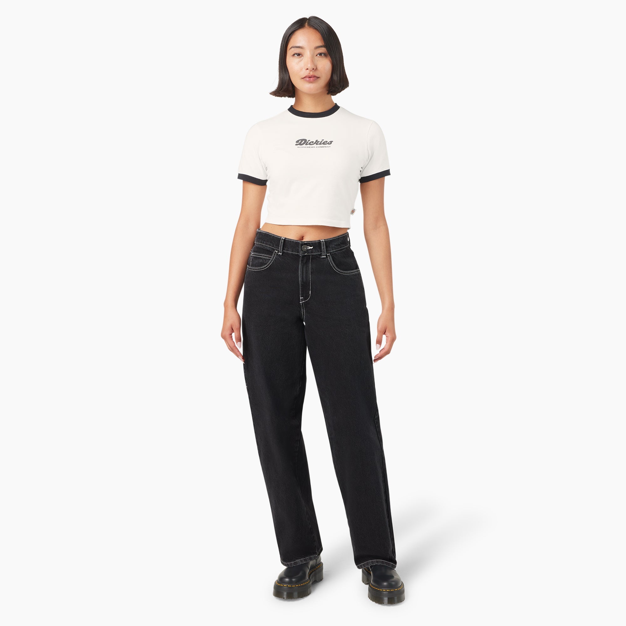 Women’s Lewistown Cropped Ringer T-Shirt For Sale | Dickies