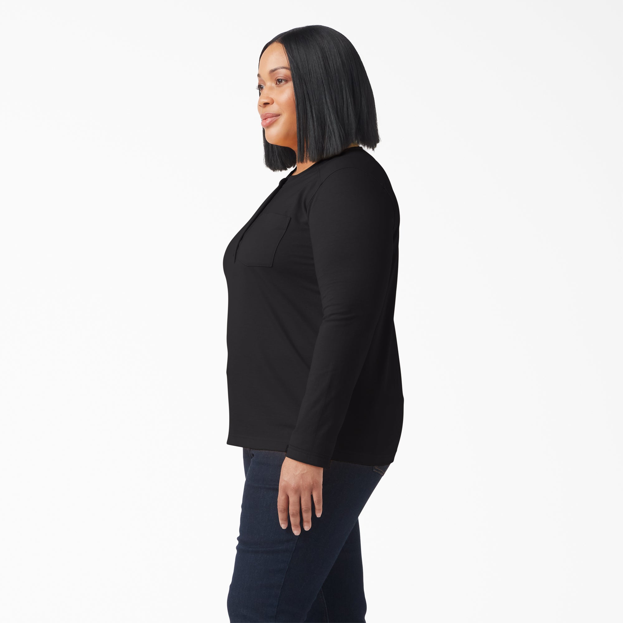 Women's Plus Heavyweight Henley For Women | Dickies