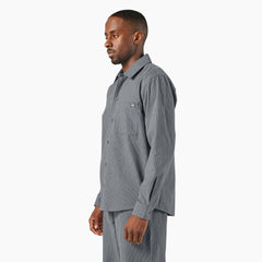Lima Pinstripe Button-Up Shirt For Men|Sale | Dickies