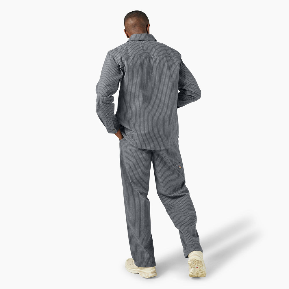 Lima Pinstripe Button-Up Shirt For Men|Sale | Dickies