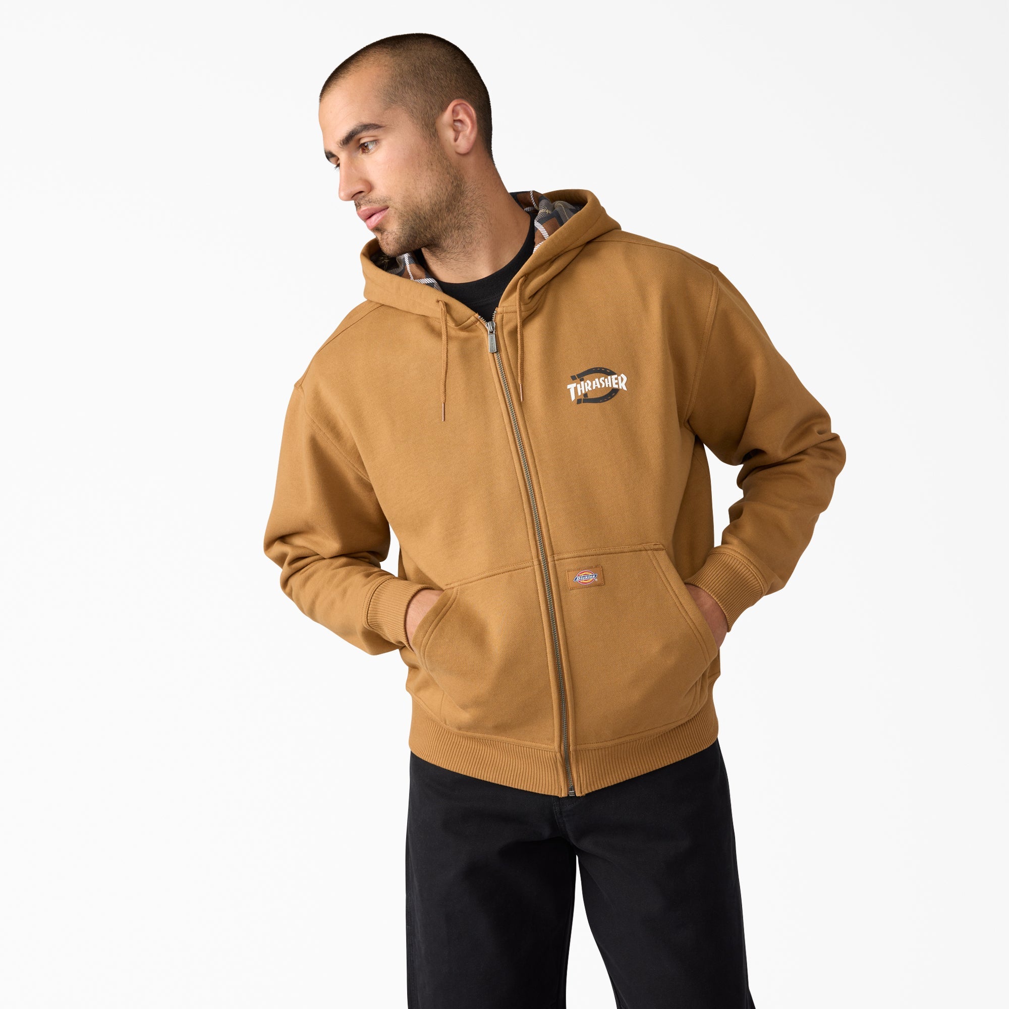 Dickies X Thrasher Zippered Hoodie For Men|Sale | Dickies